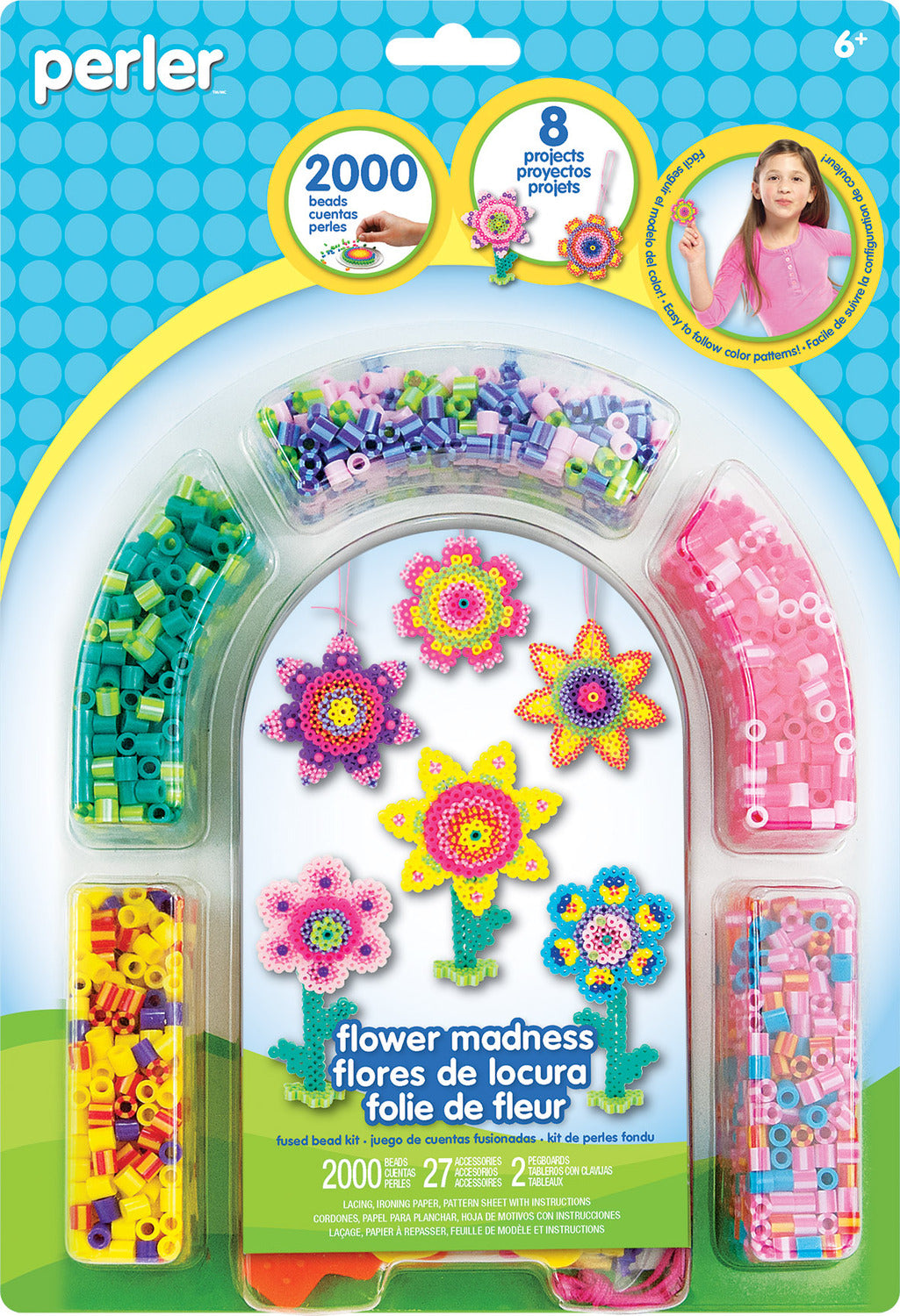 Perler Arch Blister - Flower Madness