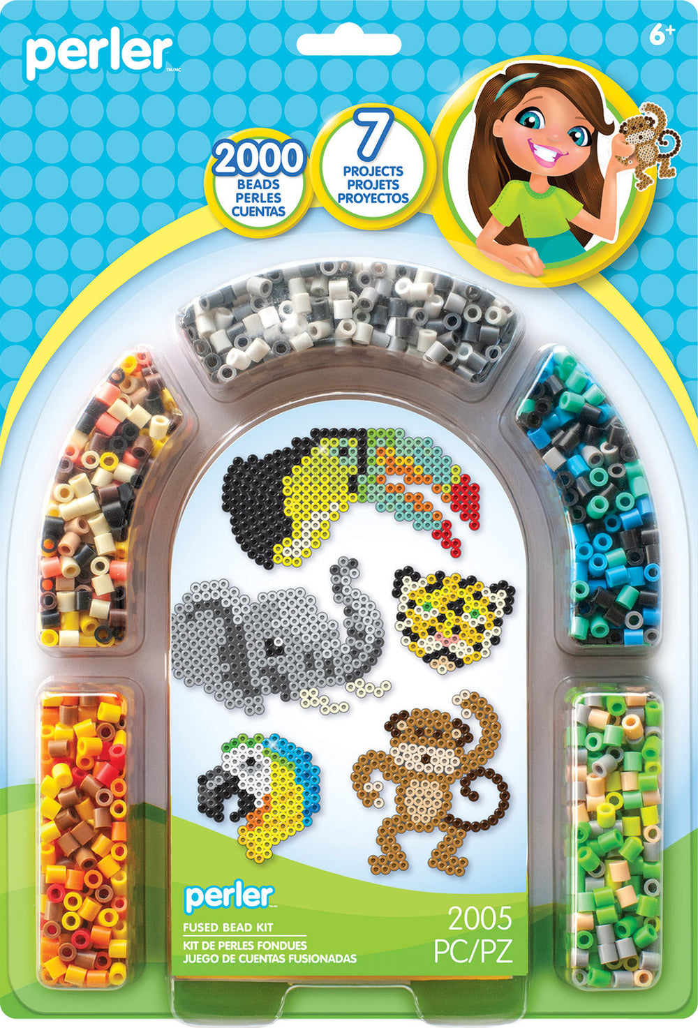 Perler Arch Blister - Jungle Animals