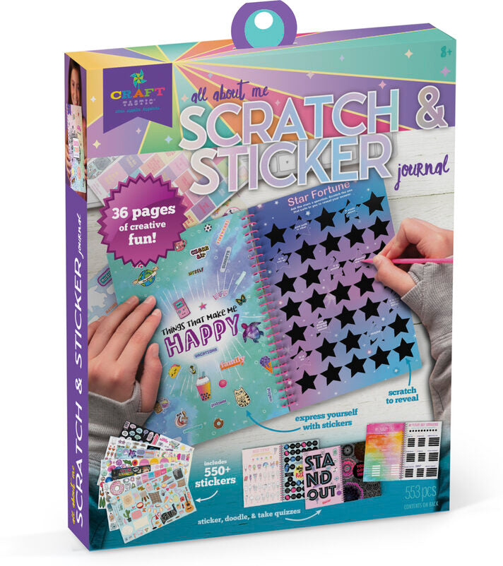 Craft-Tastic Scratch And Sticker Journal