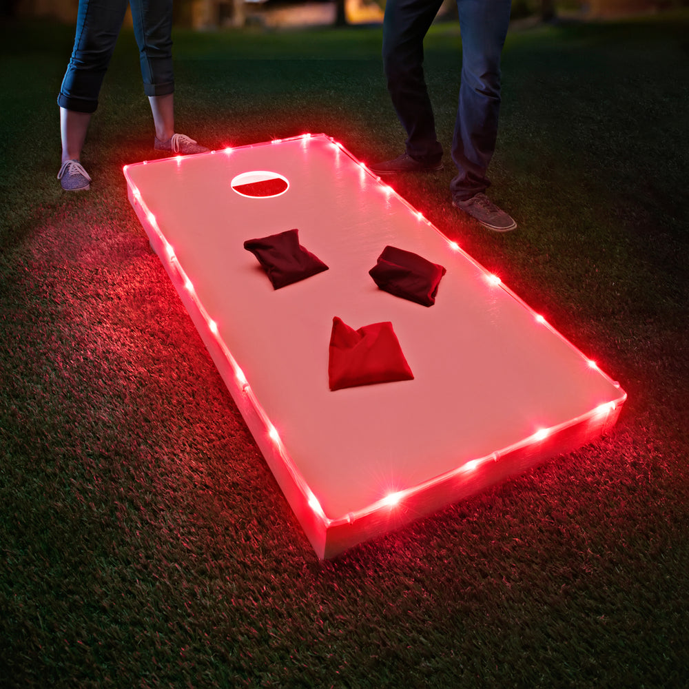 Tossbrightz Red Led Cornhole Board Light Kit