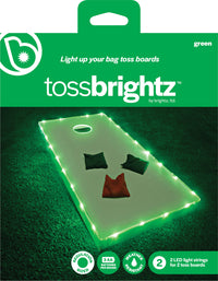 Tossbrightz Green Led Cornhole Board Light Kit