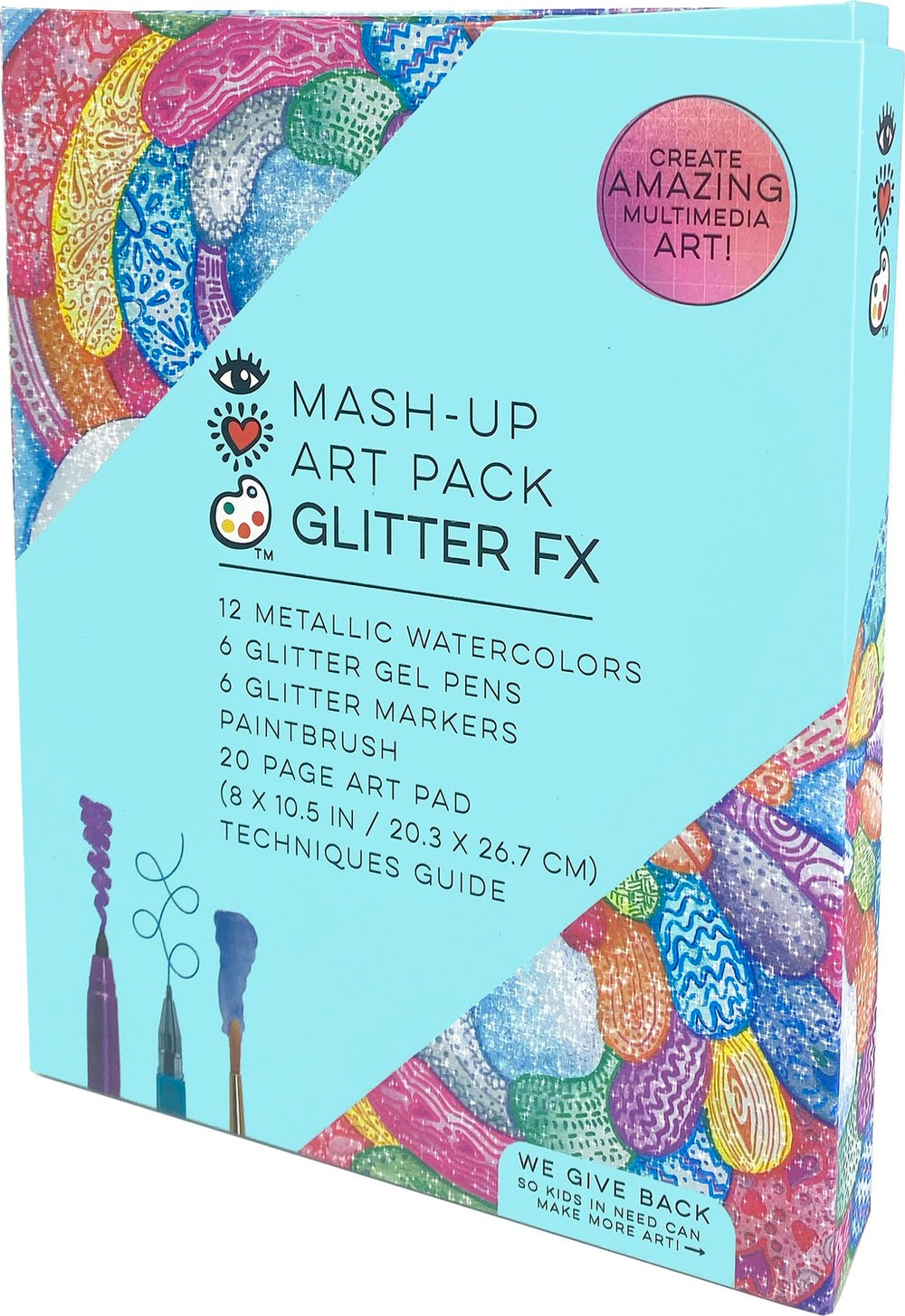 iHeart Art Mash-up Art Pack Glitter Fx All In One Art Portfolio Set