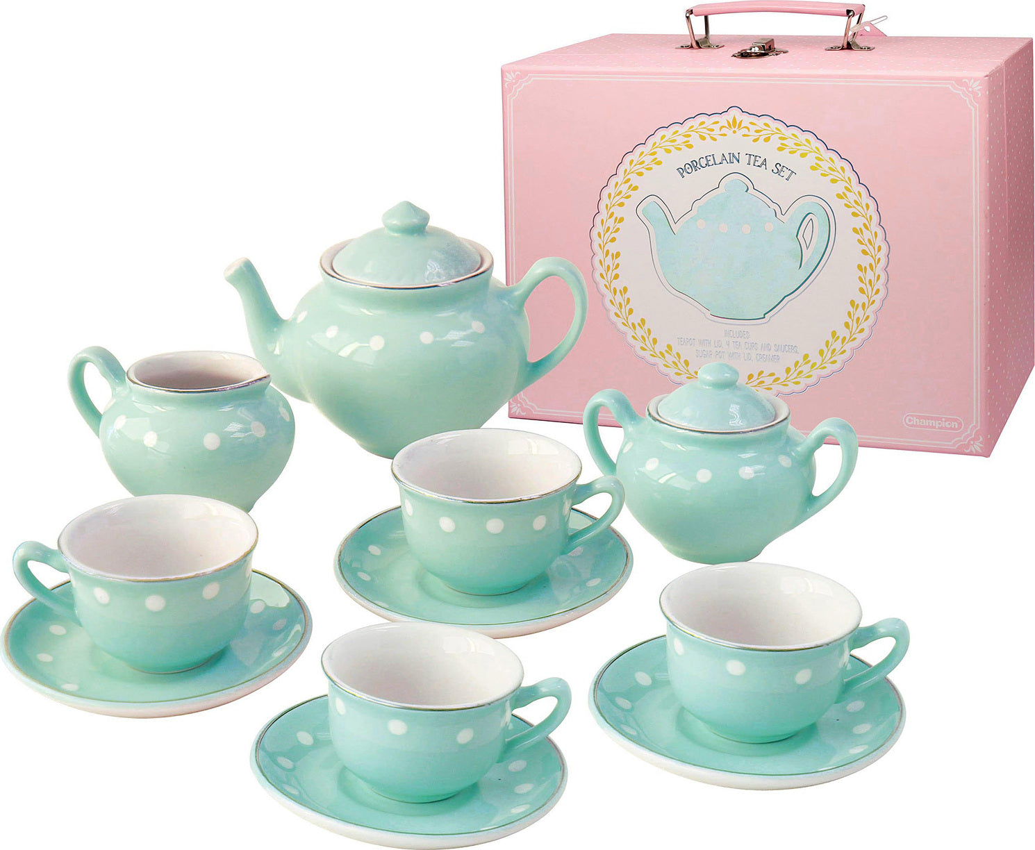 Porcelain Tea Set- Mint