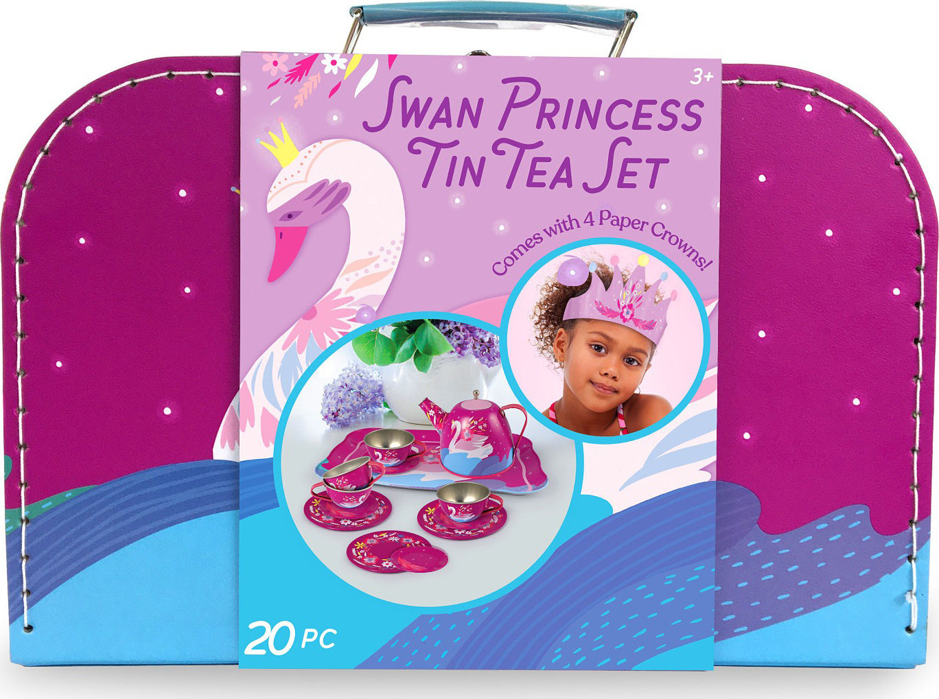 Swan Princess Tin Tea Set