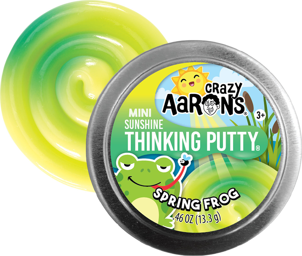 Mini Spring Frog Seasonal 2" Thinking Putty Tin