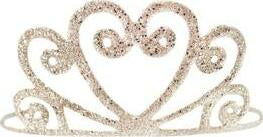 Gold Or Silver Glitter Tiara (Assorted Colors- sold separately)