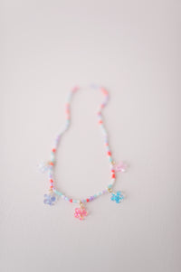 Boutique Shimmer Flower Necklace