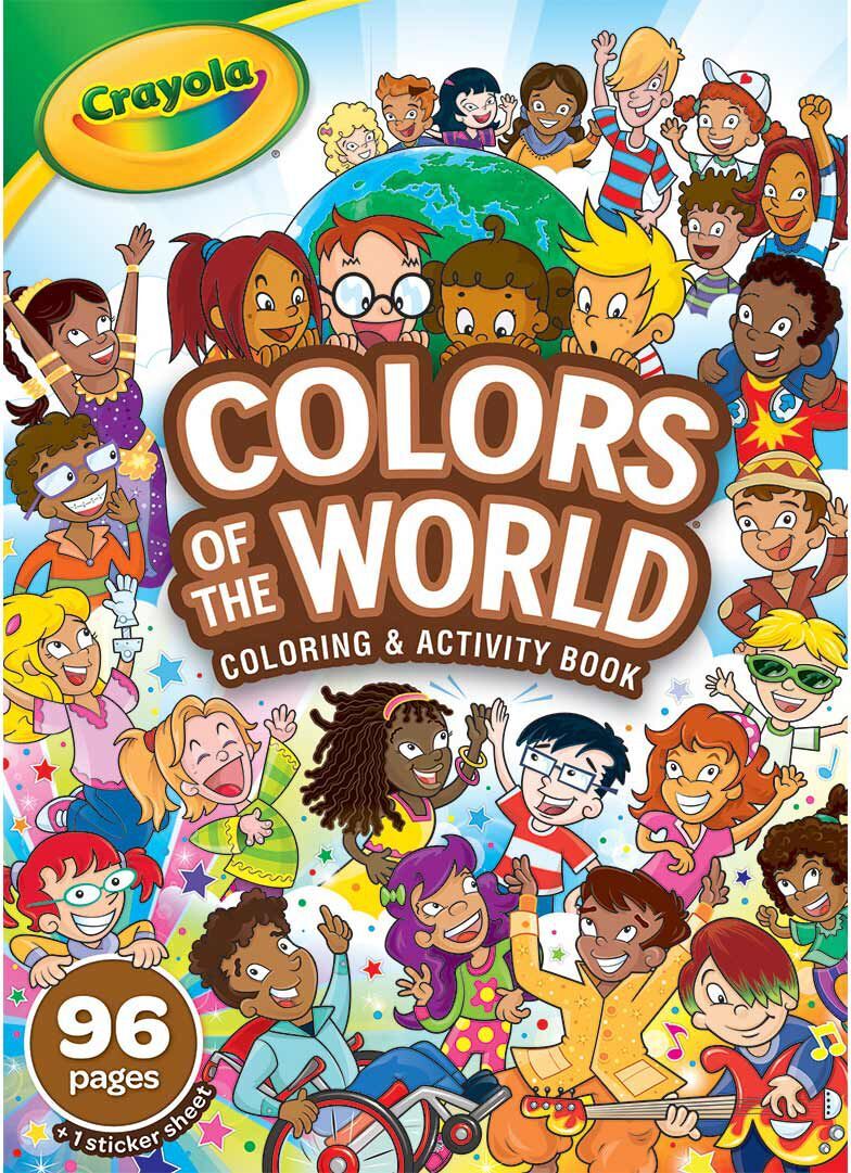 96-Page Coloring Book, Colors of the World