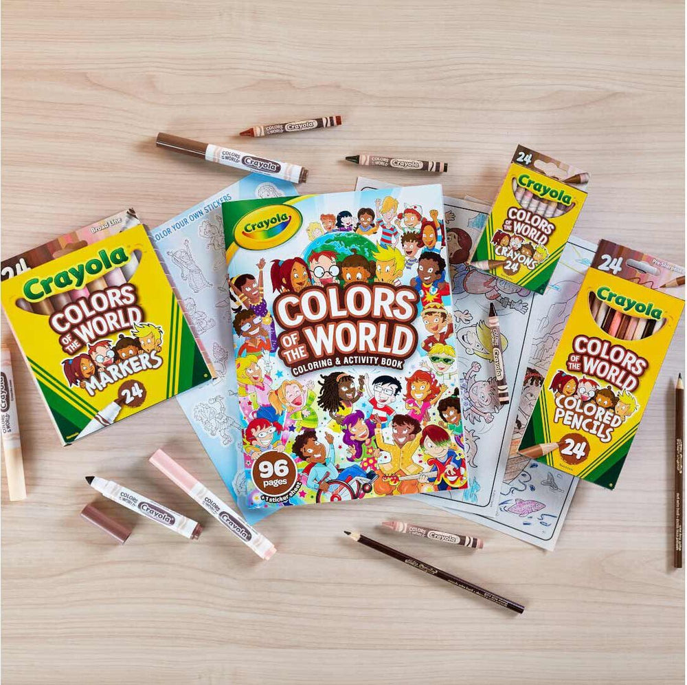 96-Page Coloring Book, Colors of the World