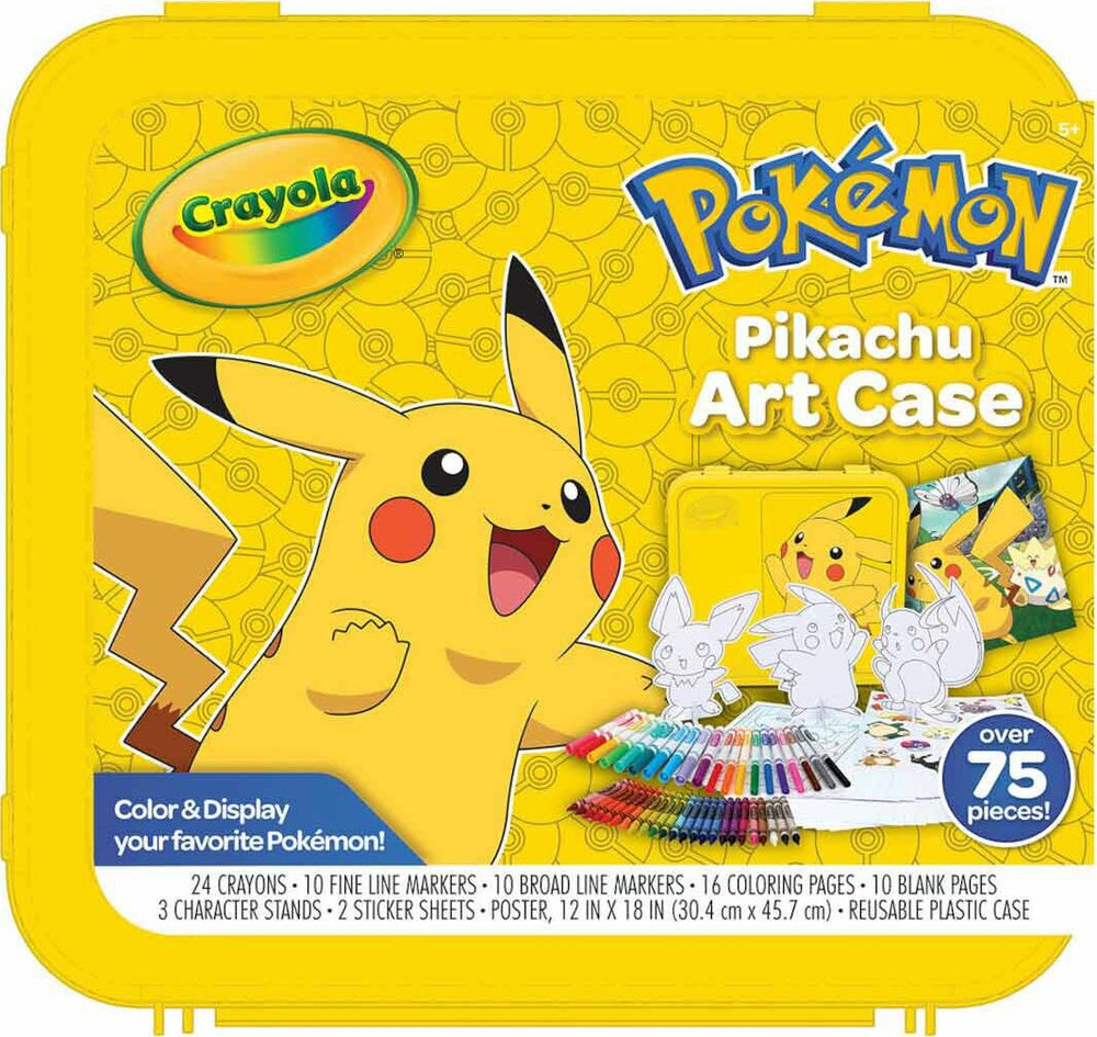 Pokémon Create and Color Coloring Art Case - Pikachu