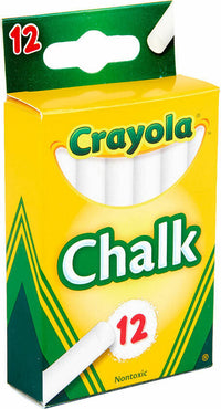 Crayola White Chalk - 12 Count