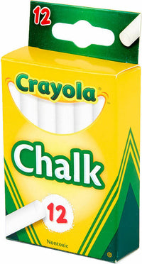 Crayola White Chalk - 12 Count