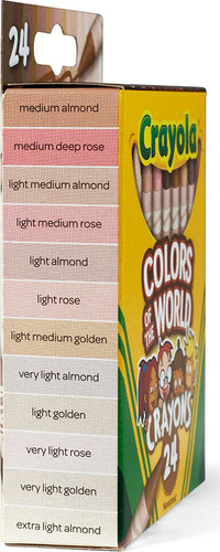 24 Ct Crayons, Colors of the World