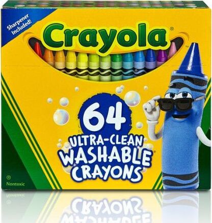 64 Ct. Ultra-Clean Washable Crayons - Regular Size