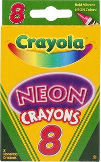 8 Pack Neon Crayons