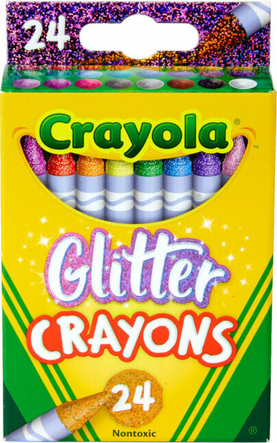 24 Ct. Glitter Crayons