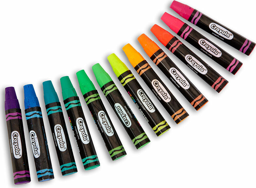 12 Pack Oil Pastels - Neon