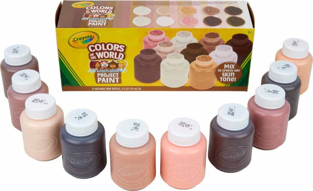 10 Ct Washable Paint, 2-oz. Bottles, Colors of the World