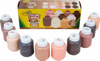 10 Ct Washable Paint, 2-oz. Bottles, Colors of the World