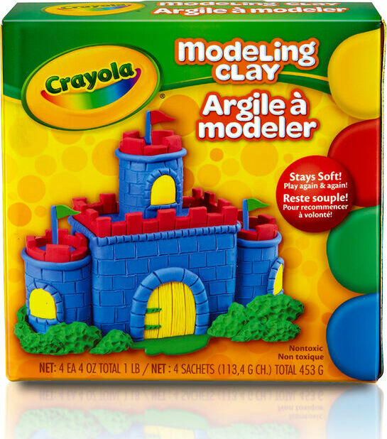 Modeling Clay - 1/4 Lb of each Color - Red, Yellow, Blue, Green