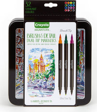 16 Count Signature Brush and Detail Dual-Tip Markers