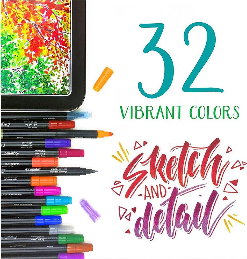 16 Count Signature Sketch and Detail Dual-Tip Markers