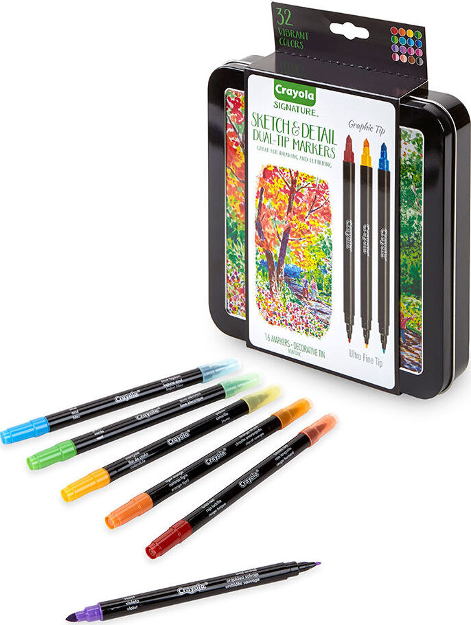 16 Count Signature Sketch and Detail Dual-Tip Markers