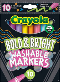 10 Ct Broad Line Markers, Bold & Bright