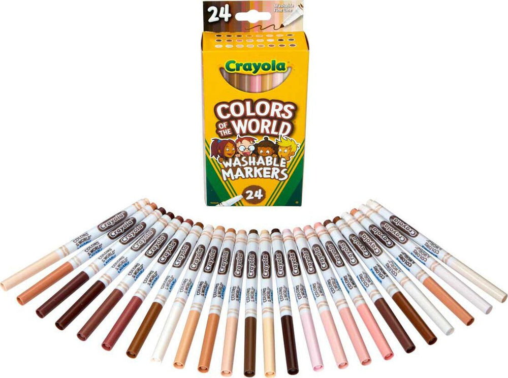 24 Ct Washable Fine Line Markers, Colors of the World