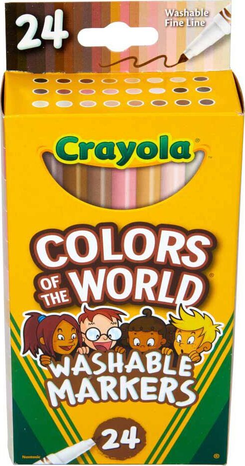 24 Ct Washable Fine Line Markers, Colors of the World