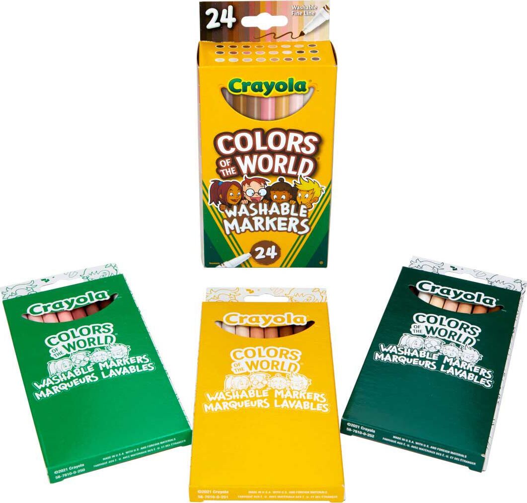 24 Ct Washable Fine Line Markers, Colors of the World
