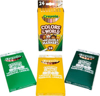 24 Ct Washable Fine Line Markers, Colors of the World