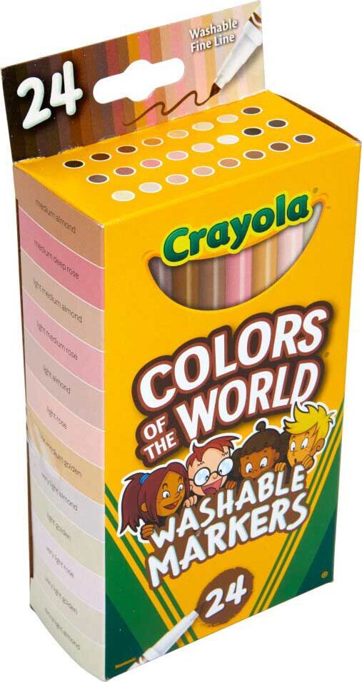 24 Ct Washable Fine Line Markers, Colors of the World