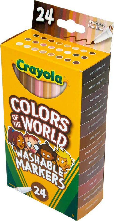 24 Ct Washable Fine Line Markers, Colors of the World – Awesome