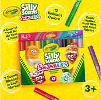 12 Ct Silly Scents Smash Ups, Wedge Tip Scented Washable Markers