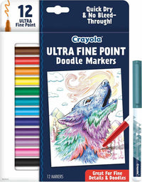 12 Ct Ultra-Fine Point Doodle Markers