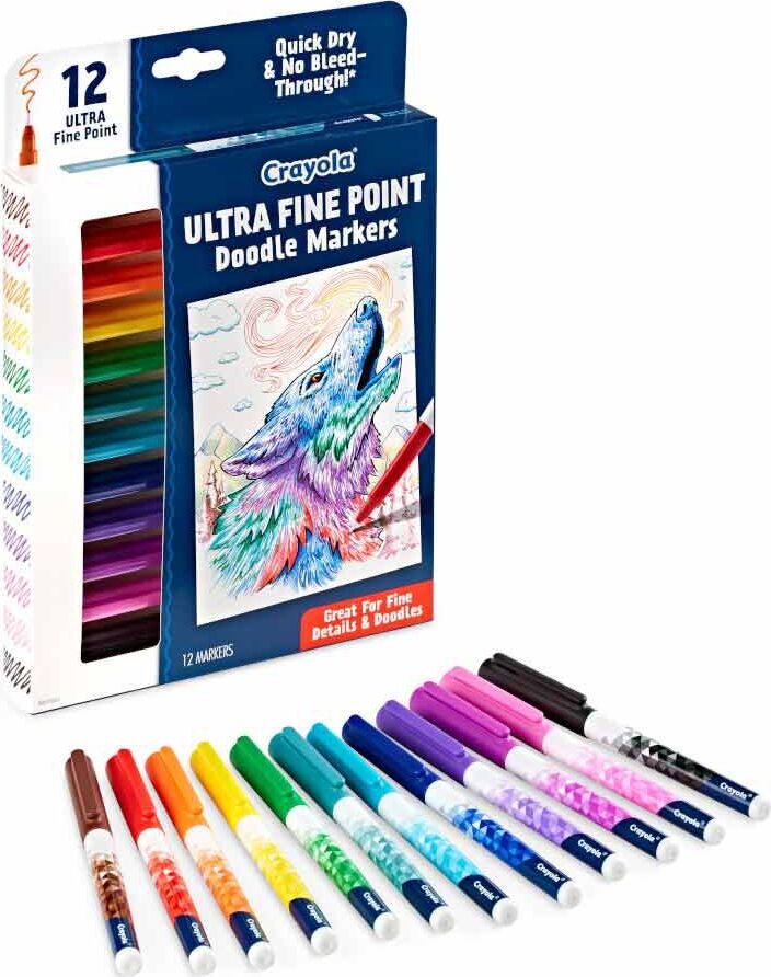 12 Ct Ultra-Fine Point Doodle Markers