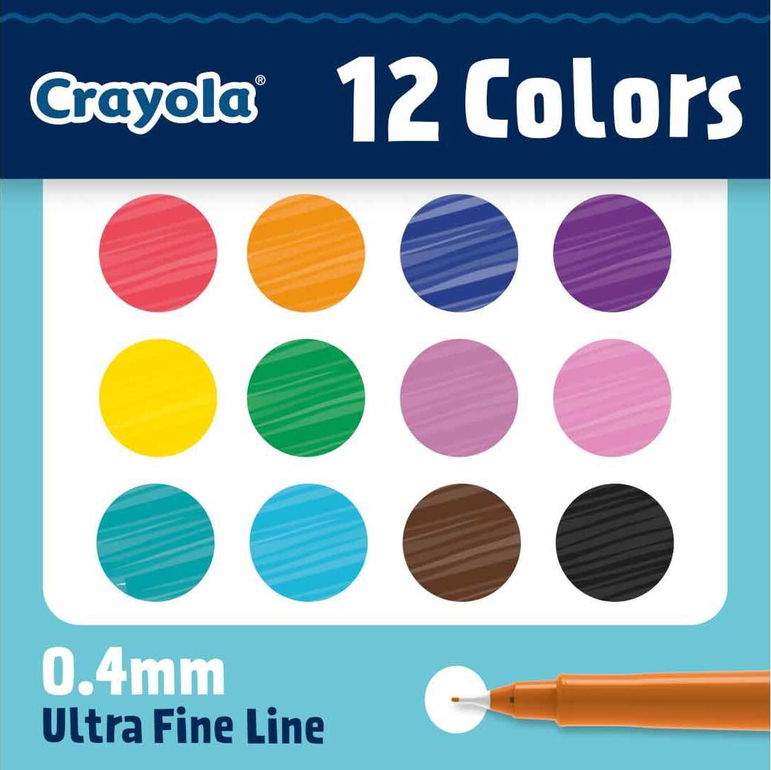 12 Ct Ultra-Fine Point Doodle Markers