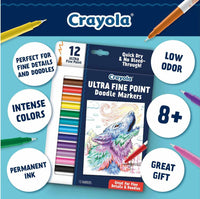 12 Ct Ultra-Fine Point Doodle Markers