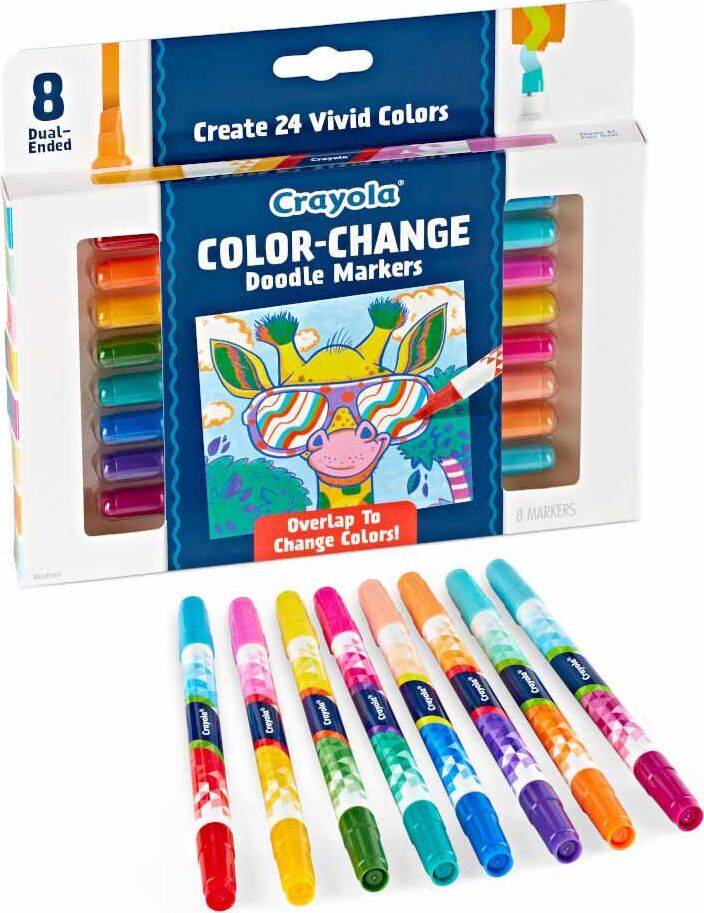 8 Ct Color Change Doodle Markers – Awesome Toys & Gifts