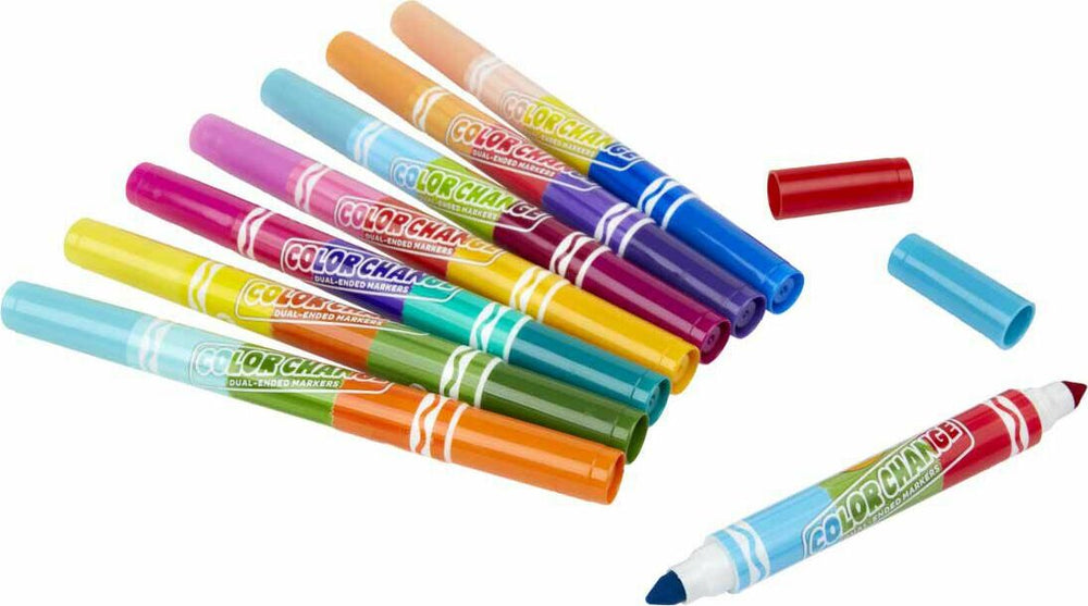 Dual-Ended Color Changing Markers - 8 count