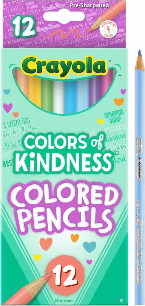 12 Ct Colors of Kindness Colored Pencils