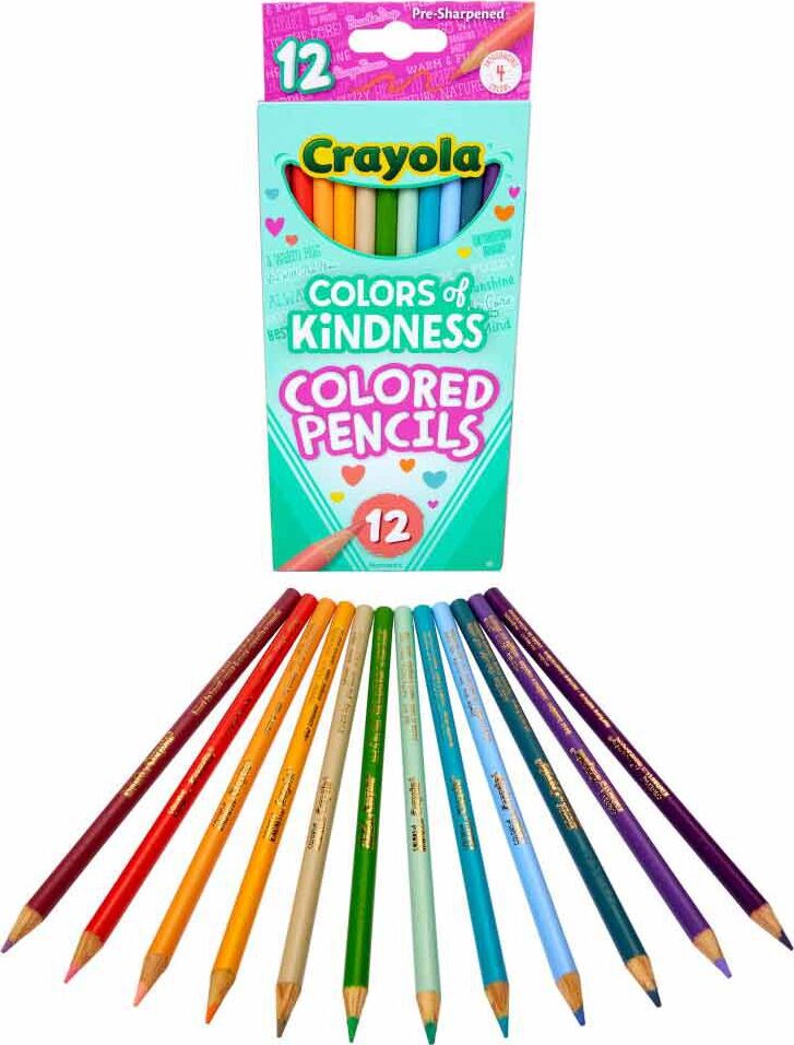 12 Ct Colors of Kindness Colored Pencils