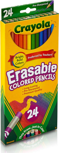 24 Pack Erasable Colored Pencils