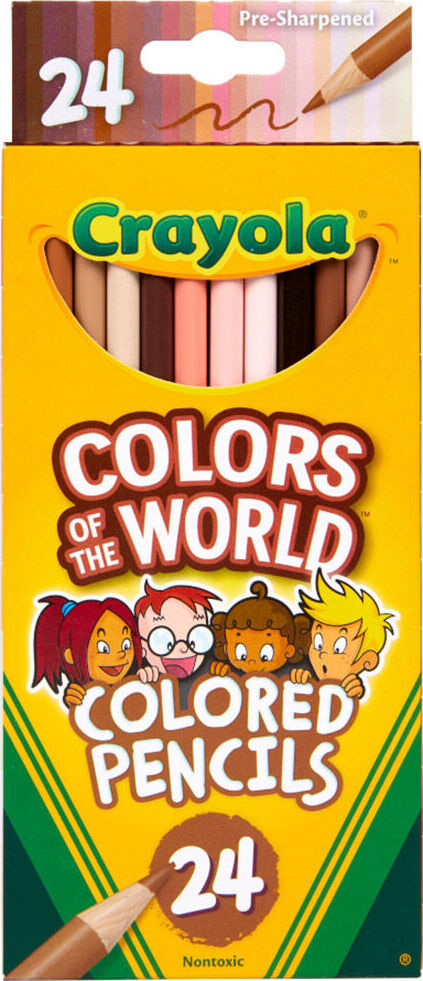 24 Ct Colored Pencils, Colors of the World