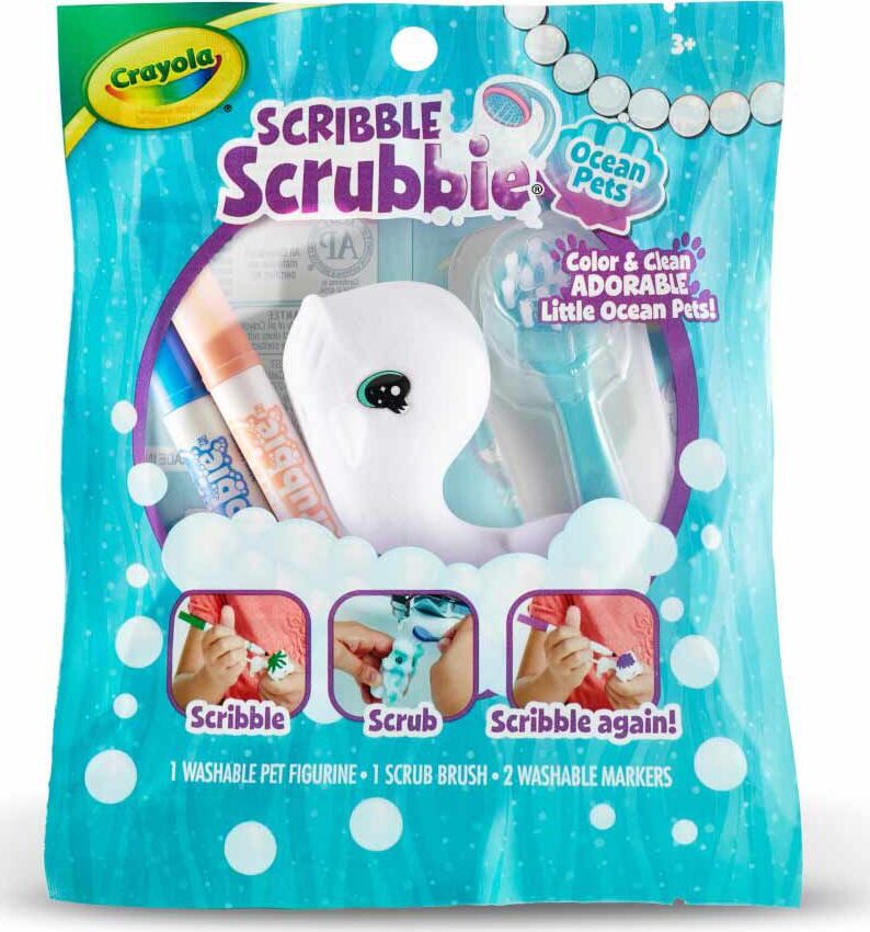 1 Ct Scribble Scrubbie, Ocean Pets