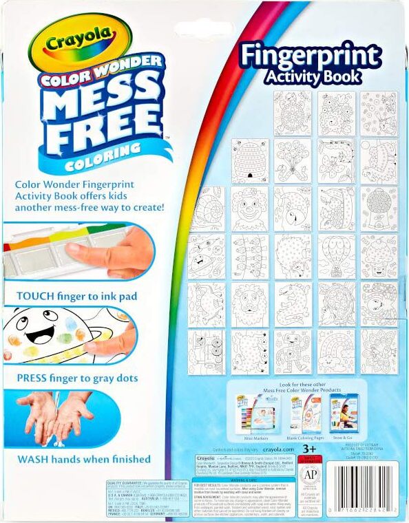 Color Wonder Fingerprint Activity Book