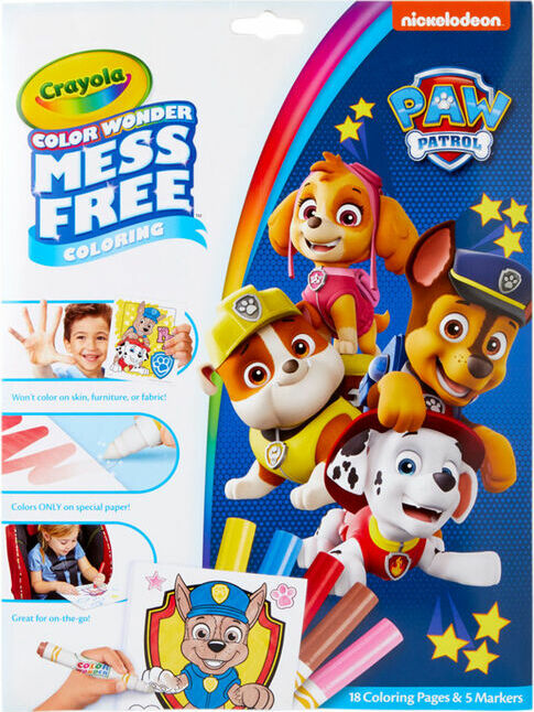 Color Wonder Coloring Pad & Markers, Paw Patrol