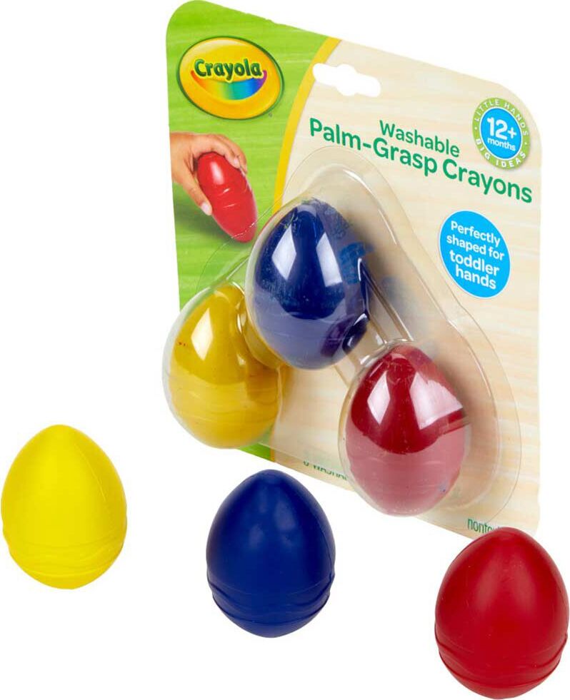 3 Count Washable Palm-Grasp Crayons