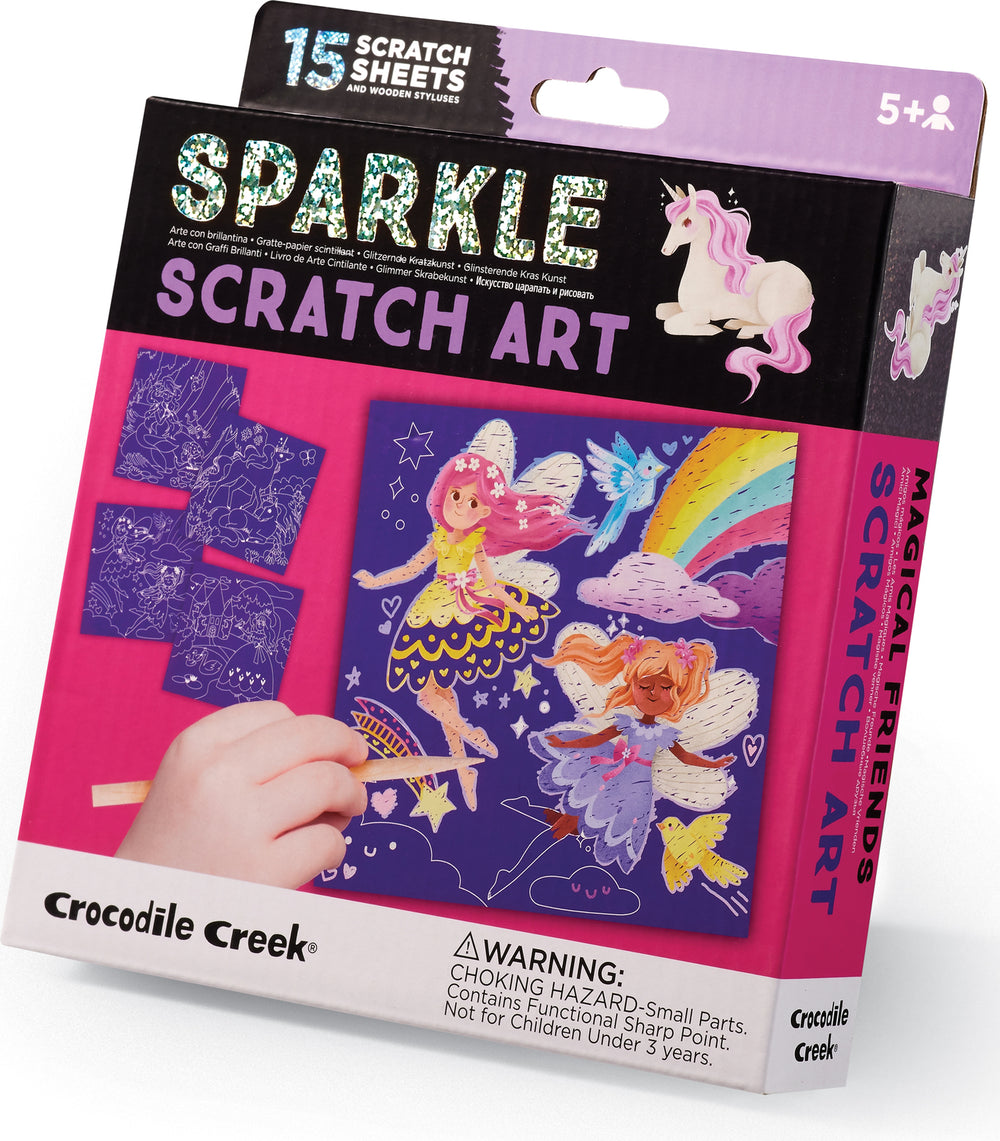 Sparkle Scratch Art - Magical Friends